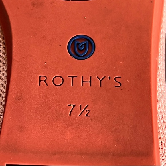 Rothy’s The Flat Shoes Womens 7.5 Coral Pink Slip On Retired Washable Ballerina - Picture 5 of 15